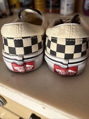 New Vans Checkerboard Black White Classic Slip On Shoes Kids Youth Skate Sz 13