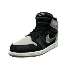 Nike Air Jordan 1 Retro High OG (PS) Satin Shadow – Size 2Y – Black Silver Gray