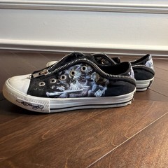 VTG Ed Hardy Low Rise Canvas Sneaker/Shoes Boys Size 3 Youth