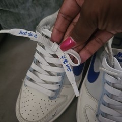 Nike „Just Do It“ Dunks Low Youth Size 3.5 Basketball Shoes Sneakers Athletic