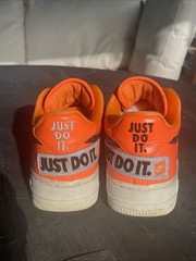 Nike Air Force 1 Low “Just Do It” Orange – Size 4.5Y