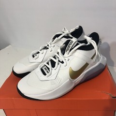 Nike Air Zoom Crossover GS White Gold Basketball DC5216-100 Size 7Y, Wmn 8.5
