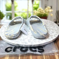 NWT Crocs Classic Slip-On Marbled Slide 208293‑1FS Unisex Youth Size J6 Women’s