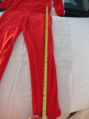 Dr. Seuss 100% Polyester Unisex Pijamas Red Zipper Antislip Feet Size 5