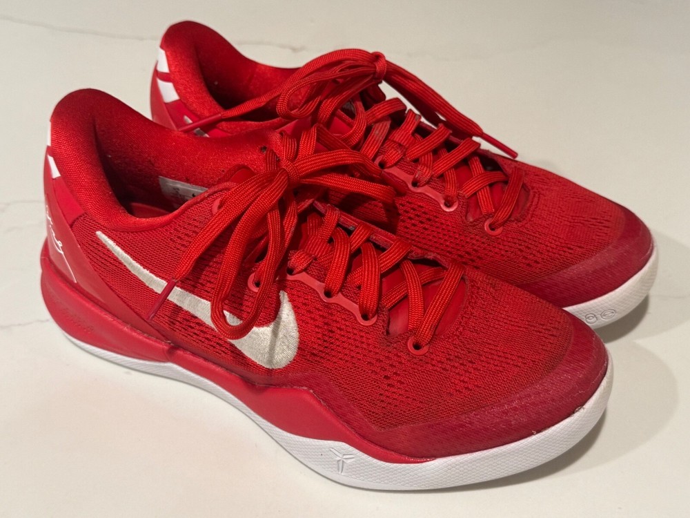 Nike Kobe VIII shoe Protro University Red White HF9550-600 YOUTH SIZE 5