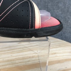 Under Armour Ignite Slides Flat Sandals Youth 4 Black Pink Open Toe Casual