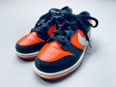 Nike Dunk Low PS Black Red Metallic Silver DV1988-001 Martian Size 2 Youth 1411