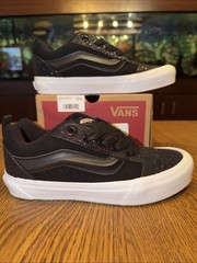 Size 4.5 Kids Vans Knu Skool Dazzled Black Glitter