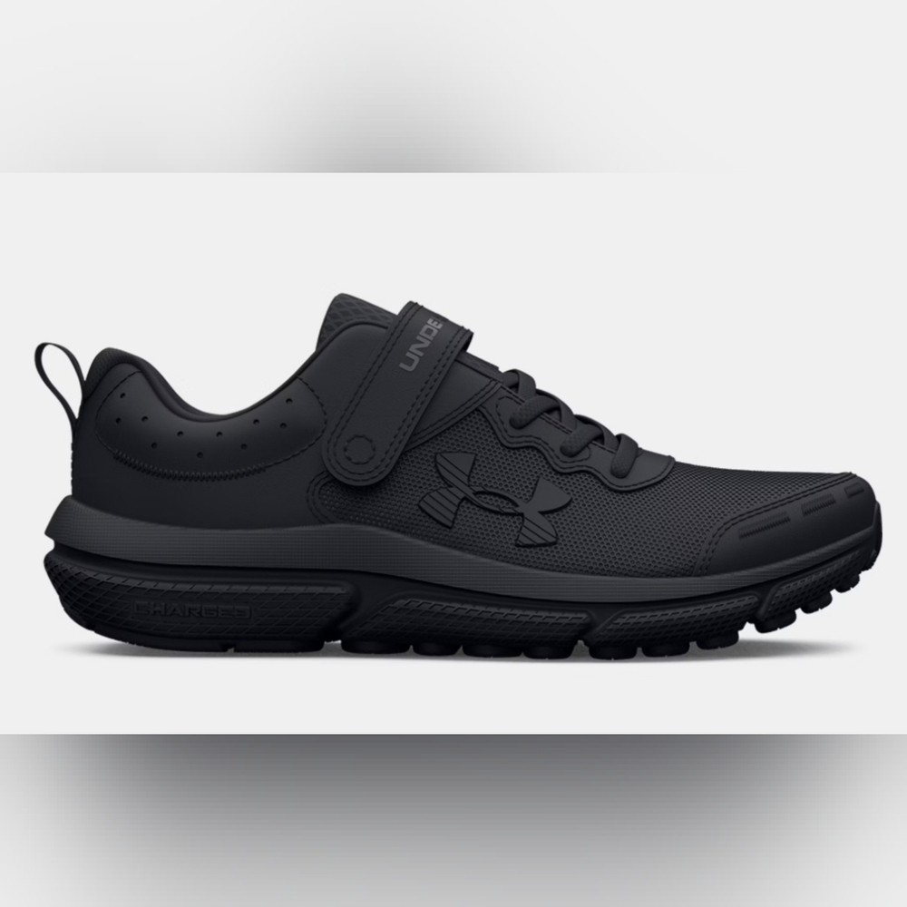 Under Armour Charged Assert 10 Kids Running Shoes Black 3026183-002 Size 3Y