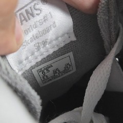 Vans Shoes Junior Sz 6.5 Silver Holographic High Top Casual Skate Sneakers