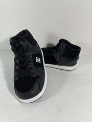 New! Toddler DC SPARK Black Suede/Leather High Top Sneakers Size 10