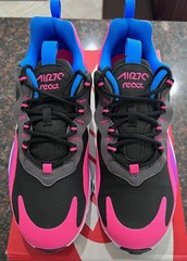 GS) – Nike Air Max 270 React Low Hyper Pink-size 6:5Y- BQ0101 001