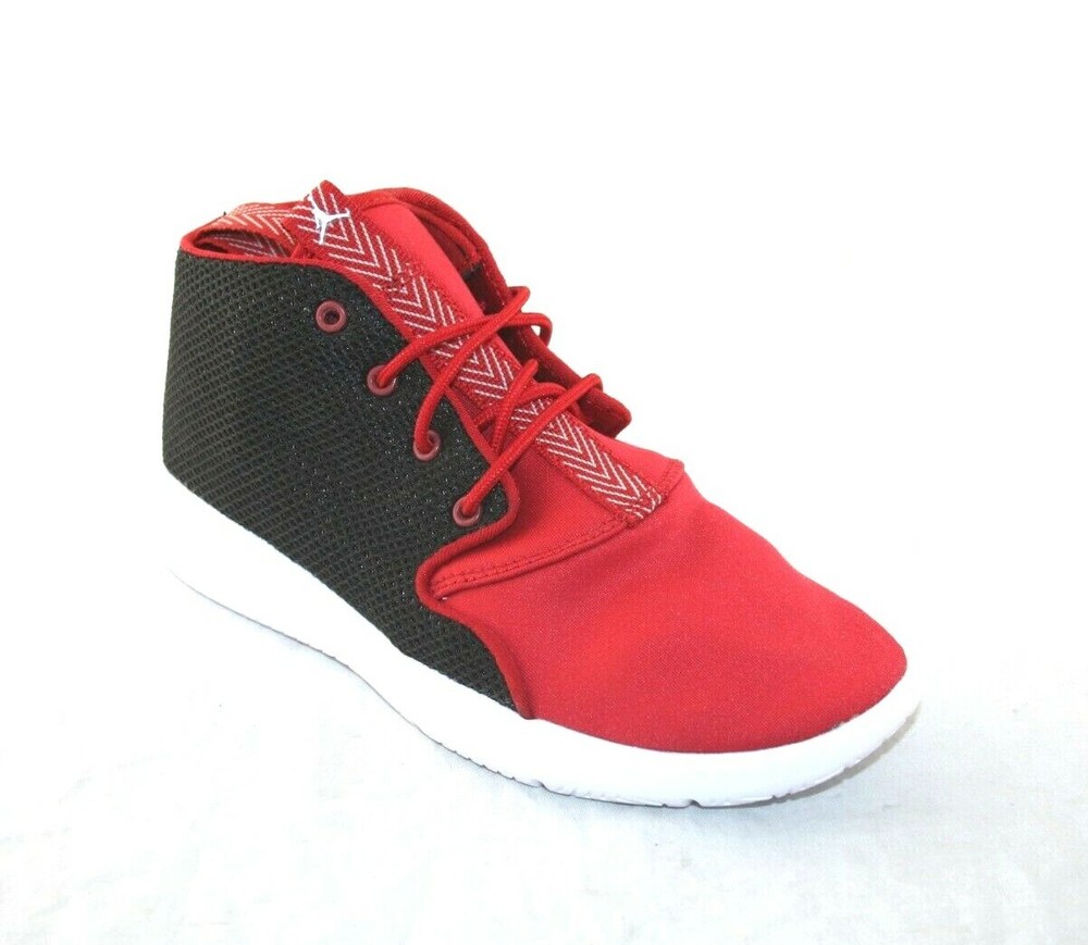 YOUTH JORDAN ECLIPSE CHUKKA BP 881455-001 BLACK/WHITE GYM RED-WHITE