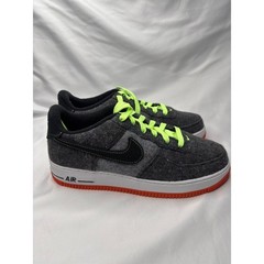 Nike Air Force 1 LV8 GS Felt Black Ghost Green Orange DZ5287-001 Kids Size 7Y