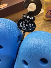 Crocs Big Kids Classic Clog K Slip On Summer Shoes Size C 12 Blue!!