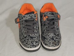 Heelys Sneakers Shoes Roller Wheels Size 4Y Kids Dinosaur Dual Up X2 HE100020