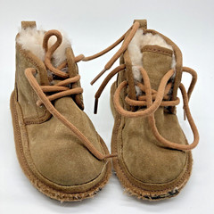 UGG Kids Neumel II Lined Tan Suede Boots 1017320T Sz 7 Boys/Girls