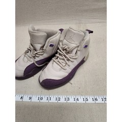 Jordan 12 Retro Desert Sand Pro Purple Kids Shoes 13C 510816-001 Tan High Top