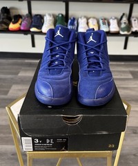 Size 3 (PS) – Jordan 12 Retro Mid Deep Royal Preowned Og Box