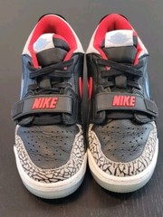 Nike Air Jordan Legacy 312 Low GS Black Blue Red CD9054-004 Size 5Y Women’s 6.5