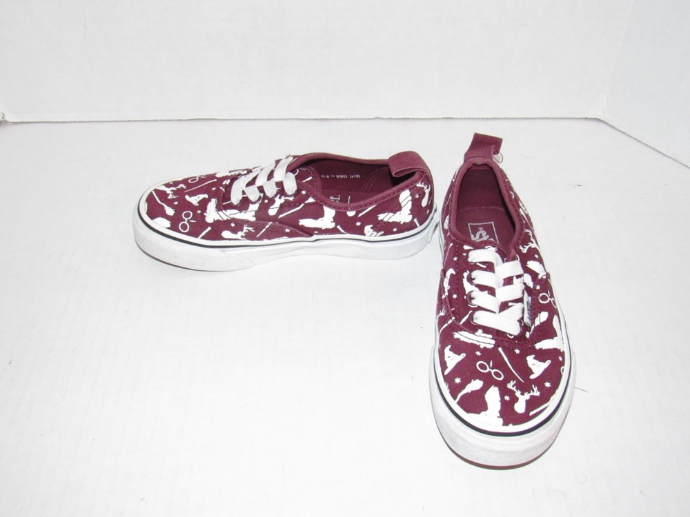VANS x Harry Potter Burgundy Wizard Accessories Shoes Kids Youth Size 13