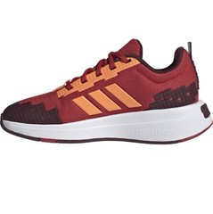 Adidas Minecraft Shoes Cloudfoam Athletic Pixelated Running Youth 5 Maroon Red