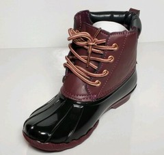 KIDS GAVIN 17K DUCK BOOTS NEW / BOX BURGUNDY / BLACK MULTIPLE SIZES