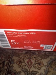 Nike Air Max Phoenix „Summit White/ Wolf Grey/Laser Fuchsia“ Size 5Y