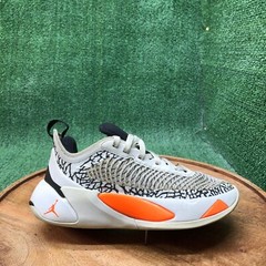 Nike Luka 1 Jordan Basketball Shoe DQ6513-108 White Black Total Orange GS SZ 4Y
