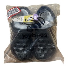 Joybees kids Varsity Lined Clogs – Black/Charcoal C12