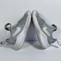 Nike Flex Runner 3 Wolf Grey White PS Size 9C FN1449-001 Sneakers Logo