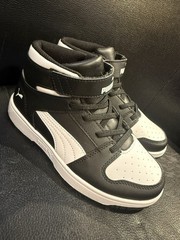 Little Kid’s Puma Rebound Layup BLACK & WHITE US SIZE 2C KENDERFIT