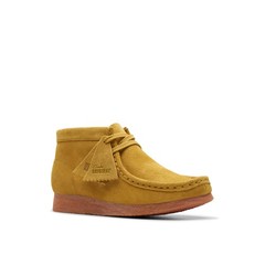 Clarks Older Boys Wallabee Boot O 26176680 Dark Green Olive