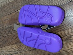 Jordan Post Slides GS Kids Size 3Y Purple Black Raspberry Volt Tint FJ6069-500
