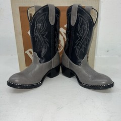 New Children’s Gray And Navy Bronco Cowboy Boots. 11.5 11 1/2 D. 24-100