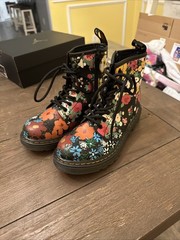 Dr. Martens 1460 J Floral Multicolor Combat Boots Kids US Size 2