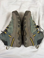 Keen Targhee Youth Size 1 Low Hiking Boot Gray Brown And Teal Camping Outdoor
