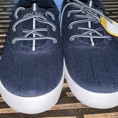 Sperry Spinnaker Washable Unisex Kids Sneakers Navy/White Canvas Lace Up 5Y
