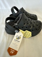 Joybees Child’s Sz 9 Varsity Lined Clog Black/charcoal