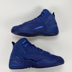 Jordan 12 Retro BG Deep Royal Blue White Metallic 153265-400 Youth Size 6Y