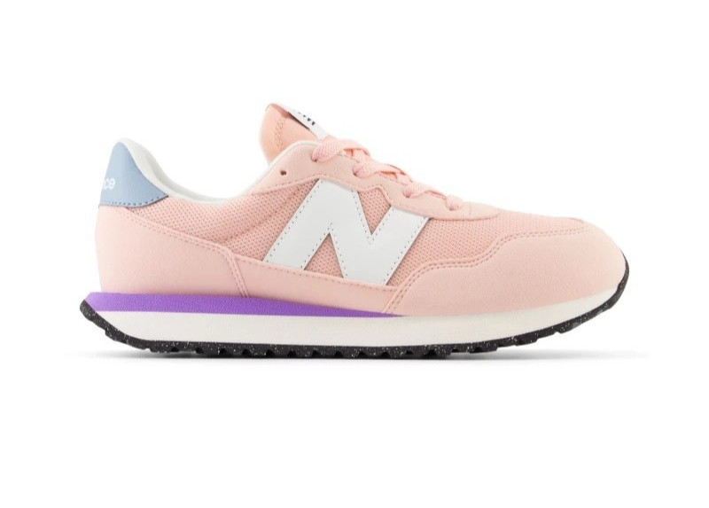 Kid’s New Balance 237 Casual Running Sneakers Pink Purple GS237VPB WIDE