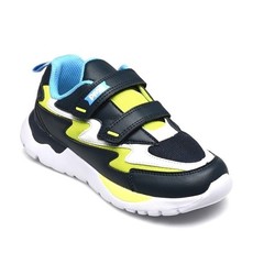 Primigi B&G Future Light Up Sneakers EU 24 US 8 Toddler Navy Fluo NWOB Italy