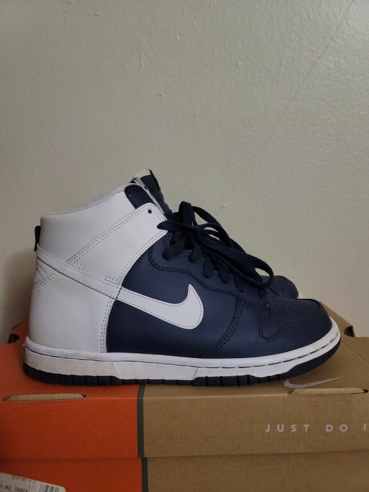 Nike Dunk High GS Midnight Navy / White Size 4.5 Y