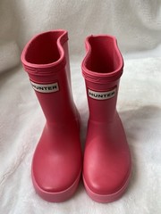 NWD Hunter Original Kids First Classic Rain Boots Bright Pink US 7B/8G/UK5/EU22