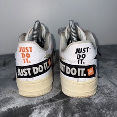 Nike Air Force 1 Just Do It Pack JDI White Black Orange (AO3977-100) 5.5Y/W7