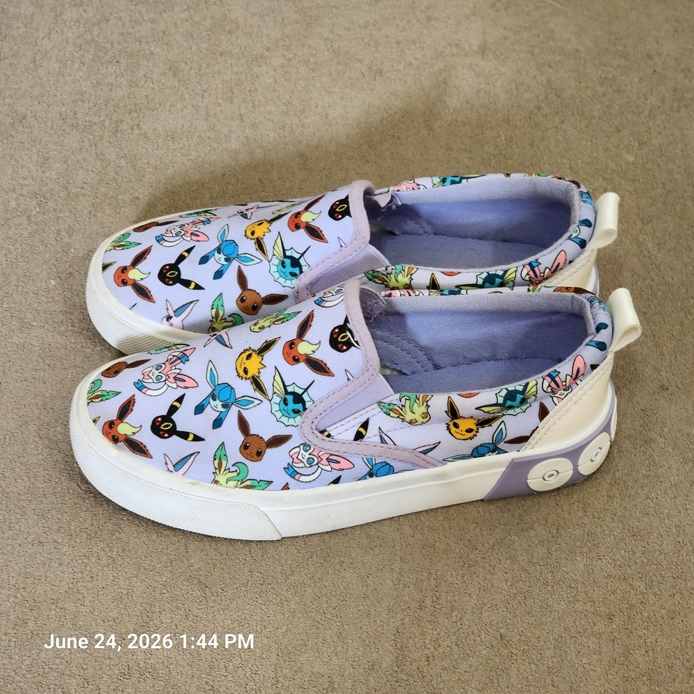 GroundUP Pokemon Character Size 1 Youth Kids SlipOn Canvas Sneaker Shoes School