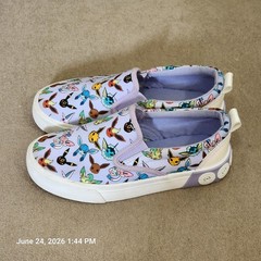 GroundUP Pokemon Character Size 1 Youth Kids SlipOn Canvas Sneaker Shoes School