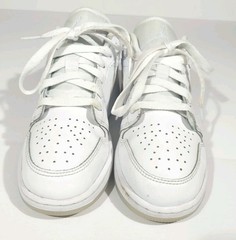 Nike Air Jordan 1 Low SE GS Glitter Swoosh FQ9112-100 Size 4Y Kids / Women 5.5