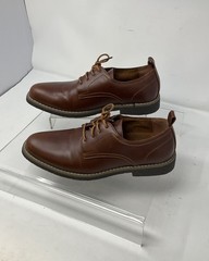 Deer Stag Zander Brown Faux Leather Derby Dress Shoes Kids 5.5M