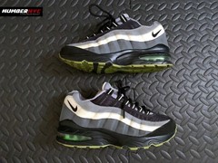 Nike Air Max – Black Grey Ivory Neon Green – US 4.5 Youth 307565-019 Kids Unisex